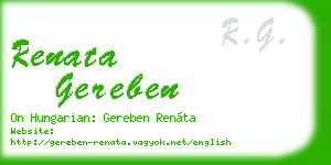 renata gereben business card