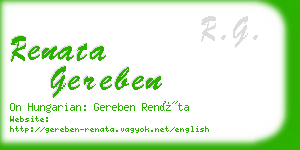 renata gereben business card